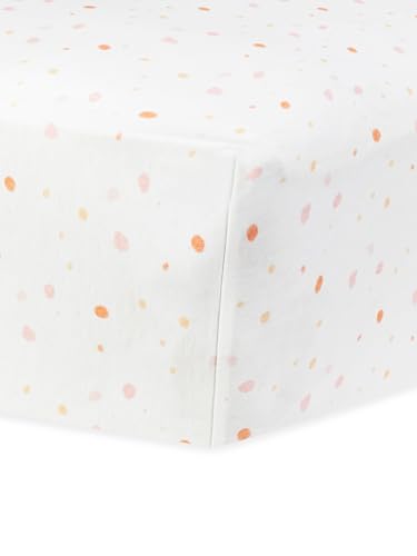 Under The Nile Organic Cotton Crib Sheet - Pink Dots