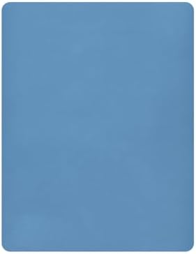 KEIGE Steel Blue Fitted Crib Sheet for Girls and Boys