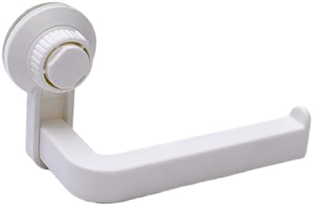 Wall Mounted Toilet Paper Holder - Rustproof Suction Cup White