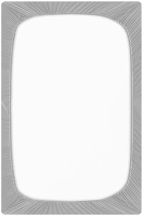 KEIGE Grey 02 Fitted Crib Sheet for Baby 1