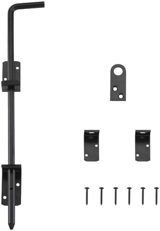 HOME MASTER HARDWARE 18 Black Cane Bolt Gate Latch