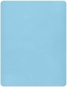 KEIGE Sky Blue 02 Fitted Crib Sheet for Baby Bed