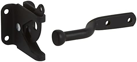 National Hardware N109-020 V1261 Automatic Gate Latch Matte Black