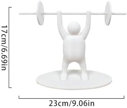 Funny Weightlifter Toilet Roll Holder 3D Printed Bathroom Decor