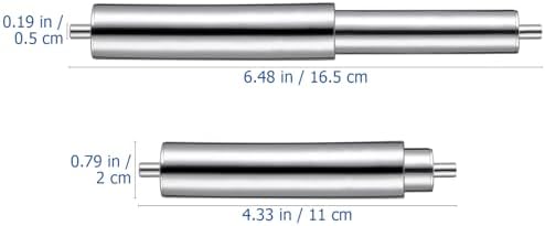 DOITOOL Toilet Paper Holder Replacement Rod - Spring Style Shaft Silver 649 Inch