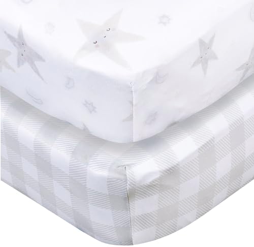 Gerber Baby Crib Sheet 2-Pack Celestial Design