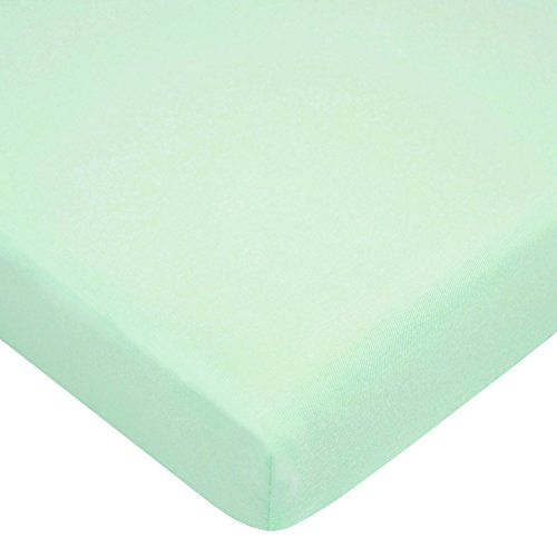 TL Care 100 Natural Cotton Mini Crib Sheet 38 x 24 - Soft Breathable
