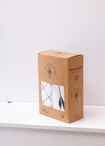 Premium Muslin Swaddle Blankets 47x43 Inch Gender-Neutral
