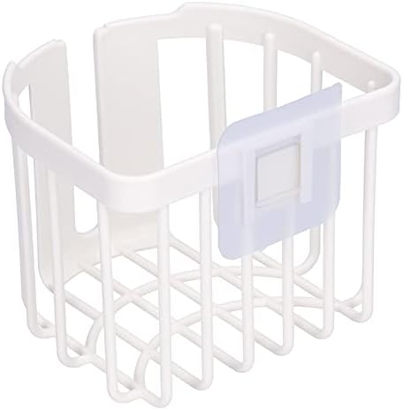 Jwthee Toilet Paper Holder - Wall Mounted ABS Adhesive Basket White