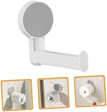 Wall Mount Toilet Paper Holder Space-Saving Bathroom Holder