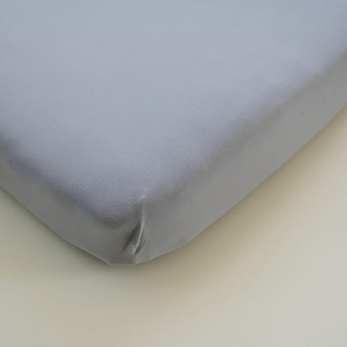 Pobibaby Smoky Grey Crib Sheet - Soft Safe and Stylish 1