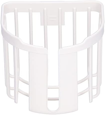 Jwthee Toilet Paper Holder - Wall Mounted ABS Adhesive Basket White