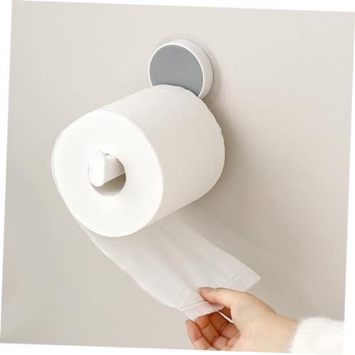 Wall Mount Toilet Paper Holder Space-Saving Bathroom Holder