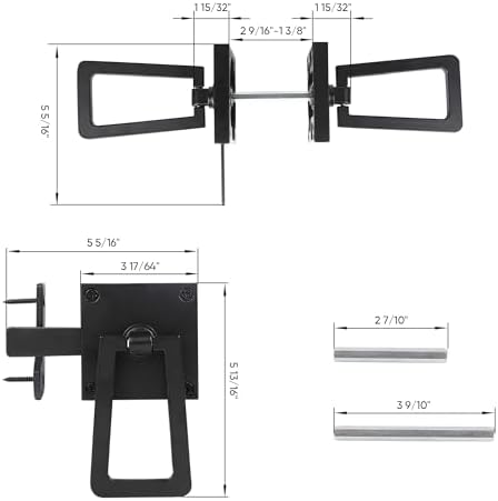 JUBEST Self Locking Gate Latch Black