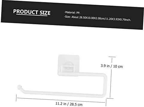 HOMSFOU Wall-Mounted Toilet Paper Holder No Punching Design