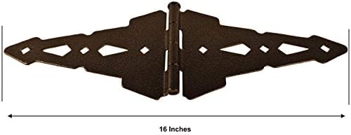 Bronze Wood Gate Hinges and Latch Kit