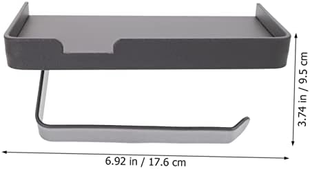 Alipis Dual-Use Toilet Paper Holder with Storage Shelf