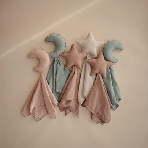 Mushie Moon Security Blanket Organic Muslin Cotton