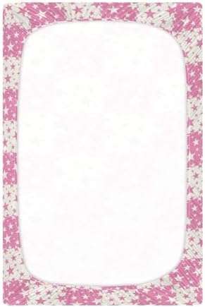 KICPOAY Fitted Crib Sheets with Stretchy Elastic Band