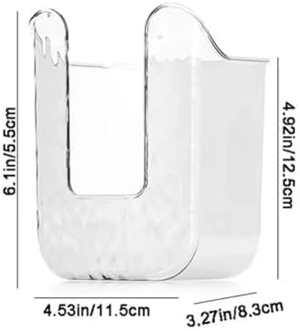Wall-Mounted Tissue Box Holder - White