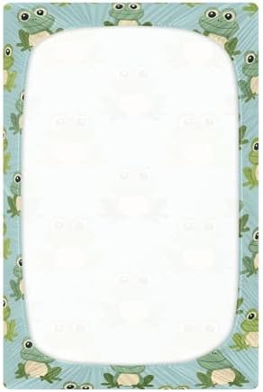 ALAZA Frog Green Forest Green Crib Sheets for Boys and Girls