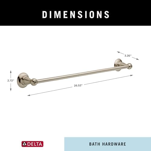 Delta Faucet PTR24-BN Porter Towel Bar 24 SpotShield Brushed Nickel 1