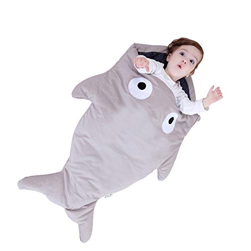 Super Comfy Cartoon Shark Baby Sleep Sack 34-Inch