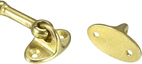 SHAUNI Golden Brass Hook with Swivel Mounting Screws