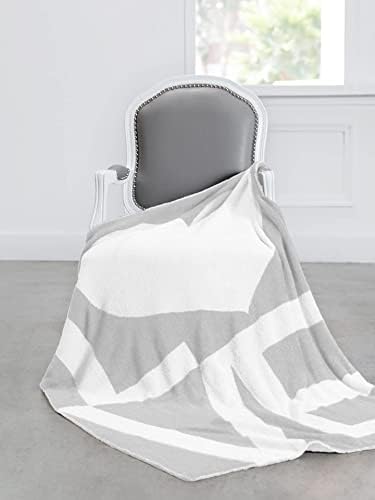 Little Giraffe Dolce Love Throw Blanket 45x59 Silver White