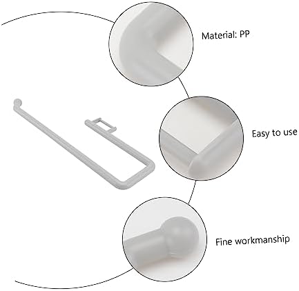Hemoton Wall-Mounted Paper Holder with Multi-Function Storage