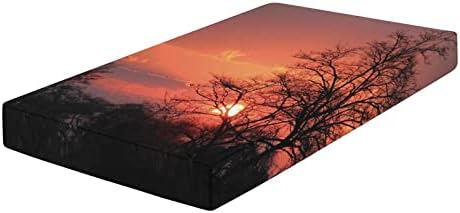 XISUNYA Sunset Kwando River Crib Sheet Set 28x52x8