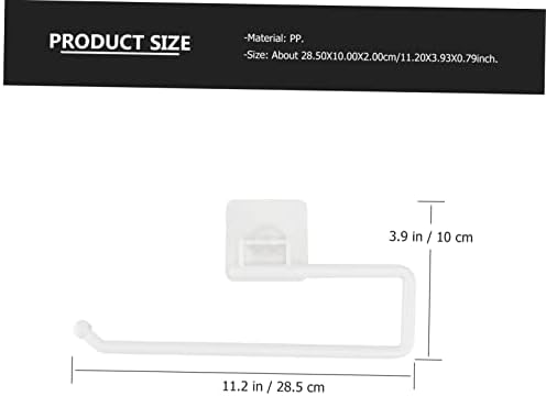 Vaguelly 1pc Wall-Mounted Toilet Paper Rack Simple Design