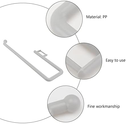 Lurrose 285cm Wall-Mounted Toilet Paper Holder Roll Paper Rack No Punching Style