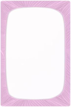 KEIGE Pink 02 Fitted Crib Sheet for Baby