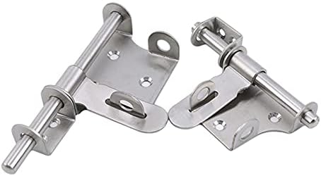 SHAUNI Long Silver Stainless Steel Gate Latch