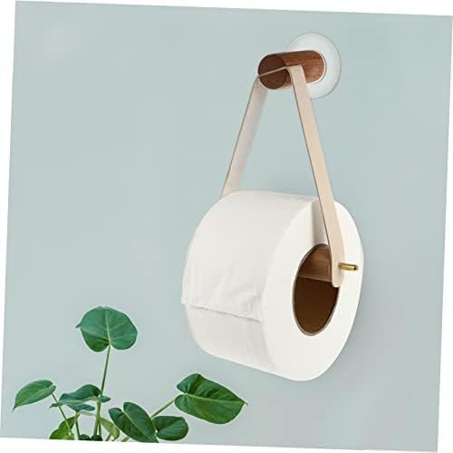 ARTIBETTER Wall Mount Toilet Paper Holder Wooden Bathroom Decor