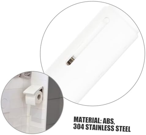 Luxshiny Toilet Paper Holder Spring Loaded Spindle Rod