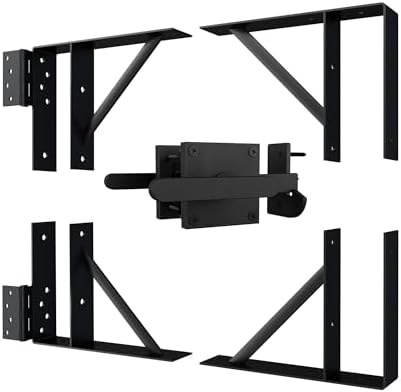 JUBEST Heavy Duty Anti Sag Gate Kit with Adjustable Latch
