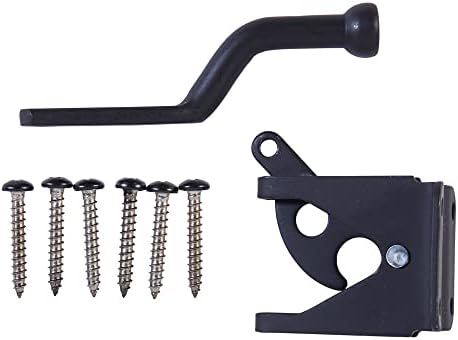 National Hardware N109-020 V1261 Automatic Gate Latch Matte Black