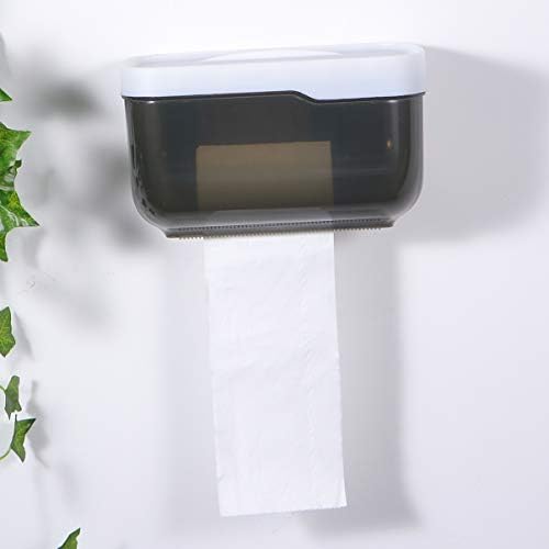 VICASKY Wall-Mounted Tissue Box Grey No Punching Required
