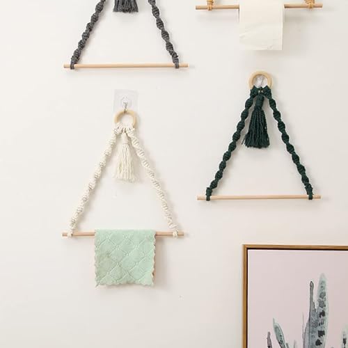 Macrame Toilet Paper Holder Boho Wall Decor 1