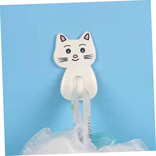 9pcs Adorable Cat Wall Hooks for Bathroom Towel Storage