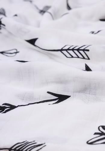 Premium Muslin Swaddle Blankets 47x43 Inch Gender-Neutral