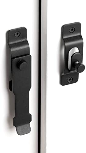 INIRET 3 Pack Barn Door Latches Matte Black