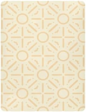 KICPOAY Geometric Yellow Crib Sheet for Baby Toddler