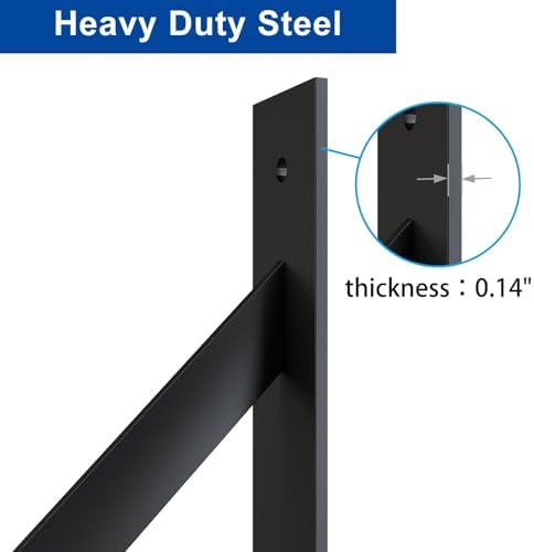 JUBEST Heavy Duty Anti-Sag Gate Kit with Double Side Gate Latch