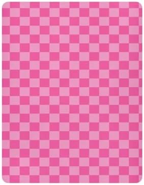 Emelivor Pink Checkered Crib Sheets for Boys Girls