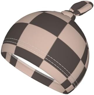 KiuLoam Coffee Brown Checkered Plaid Swaddle Blanket Set
