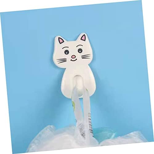 9pcs Adorable Cat Wall Hooks for Bathroom Storage