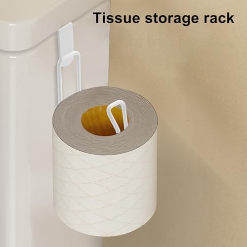 Stainless Toilet Paper Organizer Adhesive Wall Mount No Drill Required